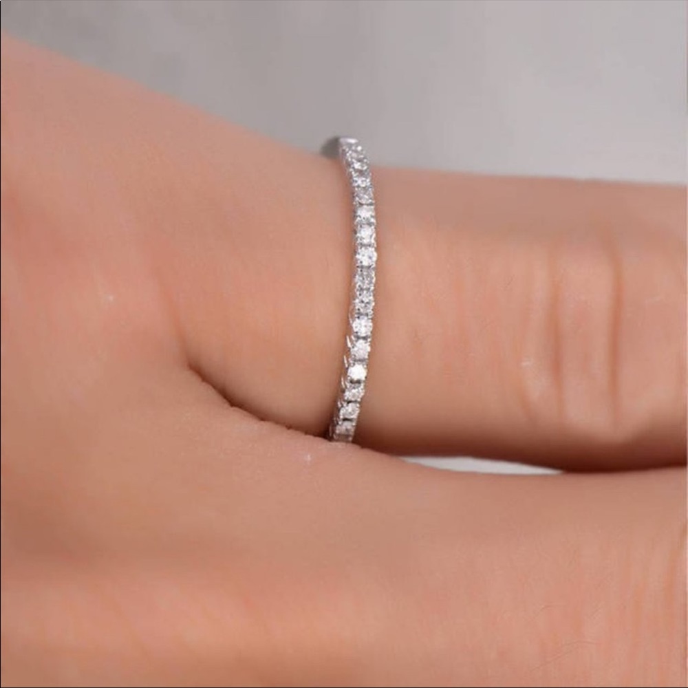 New Eternity Lovely 925 Silver Diamond Bridal 💍